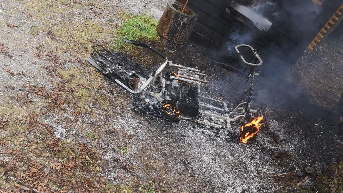 Sirenenalarm vom 21.10.2020 E-Roller Brand