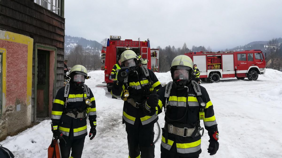 Atemschutzübung in Ranten