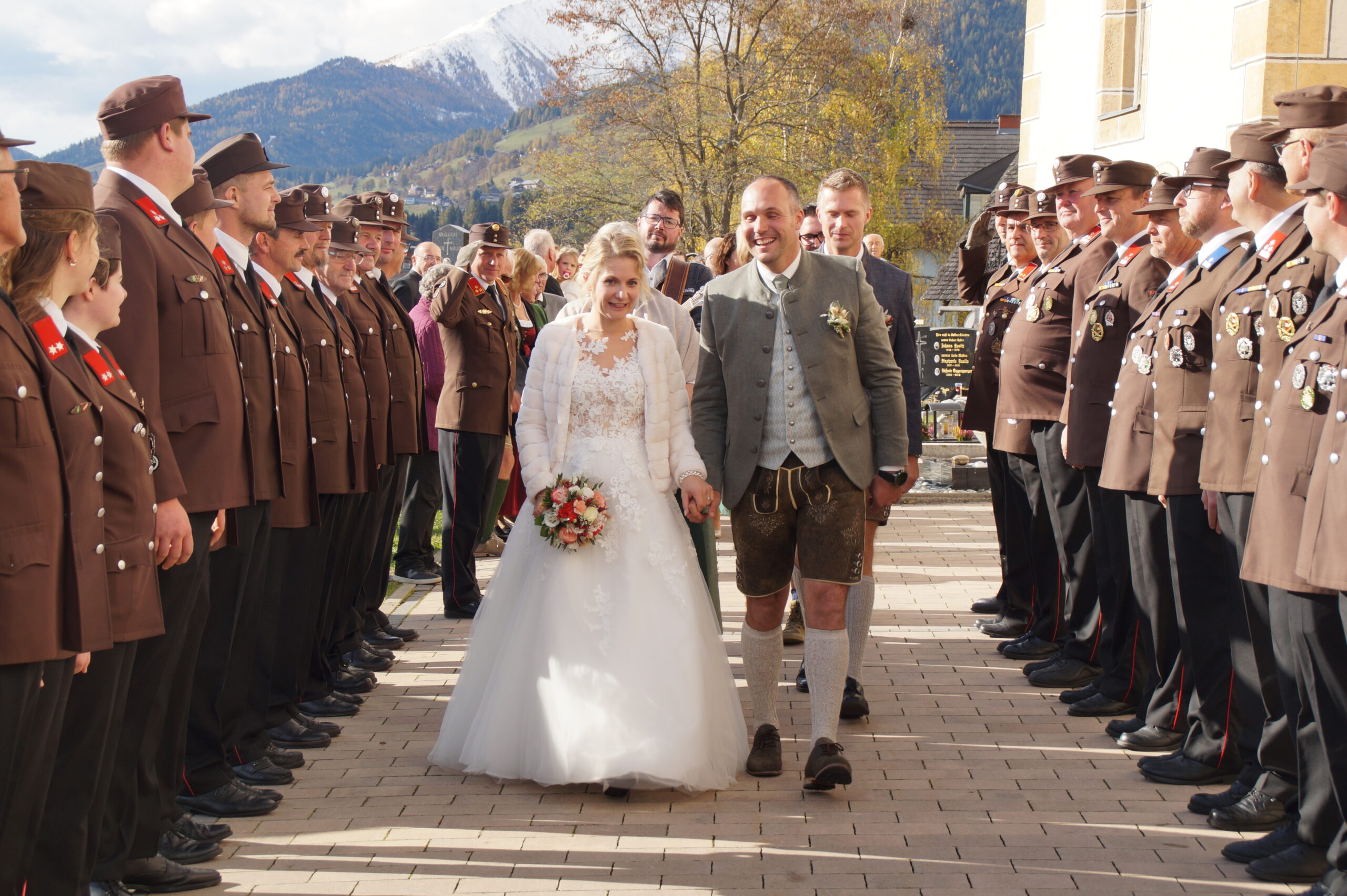 Hochzeit unsers Kommandant Stv. OBI Florian mit seiner Theresa